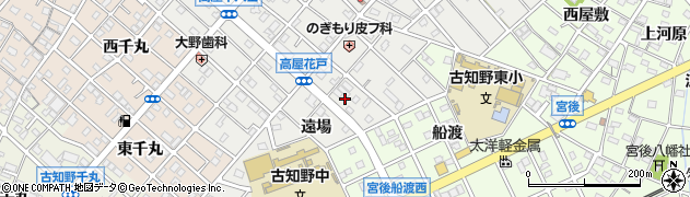 愛知県江南市高屋町遠場周辺の地図