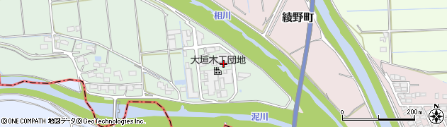 岐阜県大垣市十六町1242周辺の地図