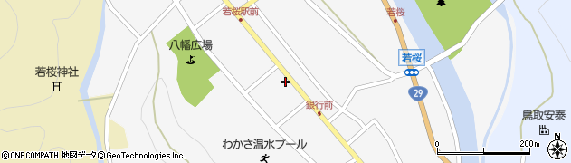 若桜町役場　若桜民工芸館周辺の地図