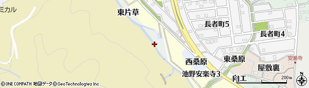 愛知県犬山市東片草周辺の地図