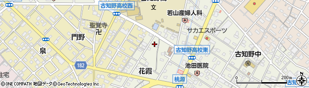 愛知県江南市古知野町花霞14周辺の地図