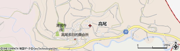 神奈川県大井町（足柄上郡）高尾周辺の地図