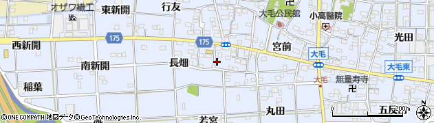 愛知県一宮市大毛西郷10周辺の地図