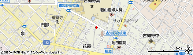 愛知県江南市古知野町花霞52周辺の地図