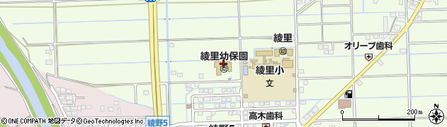 大垣市役所　綾里幼保園周辺の地図