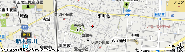 愛知県一宮市木曽川町黒田東町北2周辺の地図