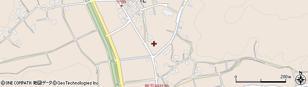 京都府綾部市中筋町（城ノ腰）周辺の地図