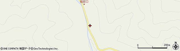 滋賀県高島市朽木能家176周辺の地図