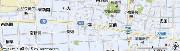 愛知県一宮市大毛西郷13周辺の地図