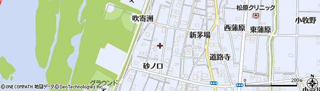 愛知県一宮市木曽川町里小牧砂ノ口60周辺の地図