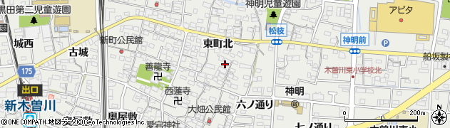 愛知県一宮市木曽川町黒田東町北88周辺の地図