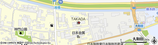 株式会社高田工業所　君津支社君津工場周辺の地図