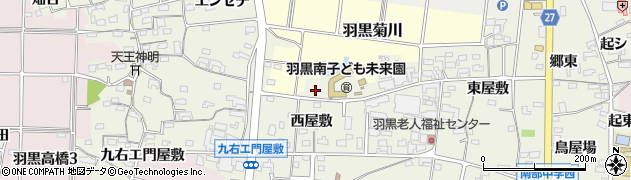 愛知県犬山市羽黒寺海道周辺の地図