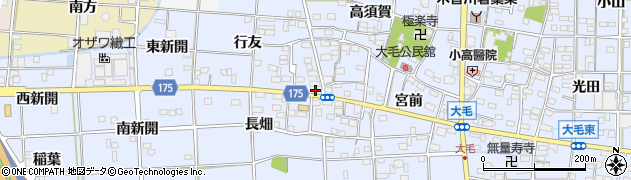 愛知県一宮市大毛西郷32周辺の地図