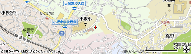 神奈川県鎌倉市大船2034周辺の地図