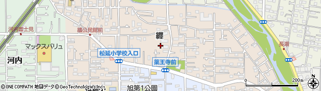 神奈川県平塚市纒周辺の地図