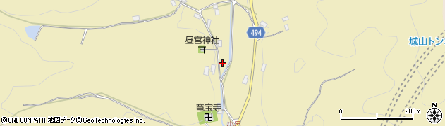 京都府綾部市小呂町（天野）周辺の地図