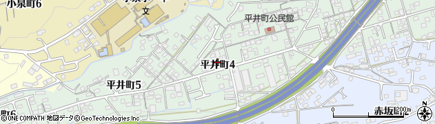 岐阜県多治見市平井町周辺の地図