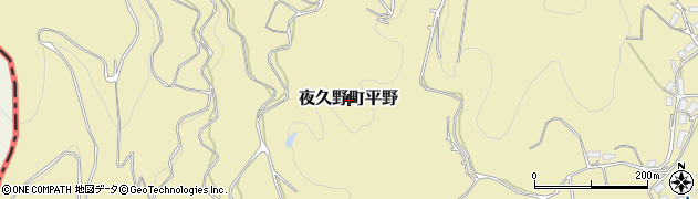 京都府福知山市夜久野町平野周辺の地図