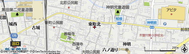 愛知県一宮市木曽川町黒田東町北72周辺の地図