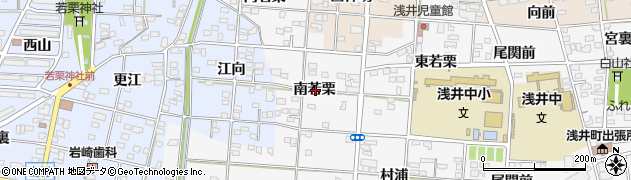 愛知県一宮市浅井町大日比野南若栗周辺の地図