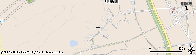 京都府綾部市中筋町鳥ノ奥周辺の地図