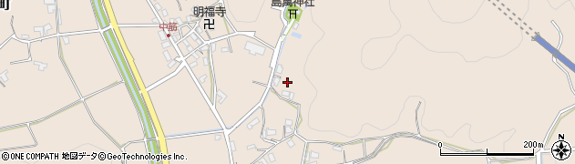 京都府綾部市中筋町（タチ）周辺の地図