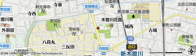 愛知県一宮市木曽川町黒田宝光寺16周辺の地図
