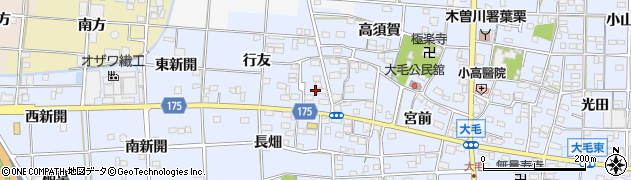 愛知県一宮市大毛西郷31周辺の地図