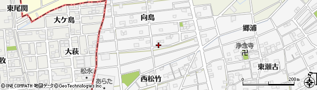 愛知県江南市松竹町向島176周辺の地図