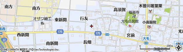 愛知県一宮市大毛西郷41周辺の地図
