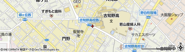古知野高校前周辺の地図