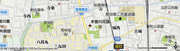 愛知県一宮市木曽川町黒田宝光寺39周辺の地図