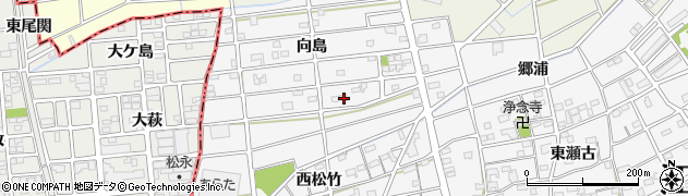 愛知県江南市松竹町向島177周辺の地図