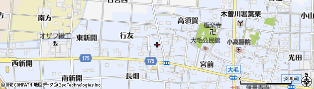 愛知県一宮市大毛西郷30周辺の地図