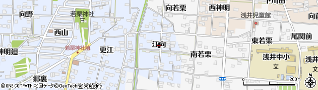 愛知県一宮市島村（江向）周辺の地図