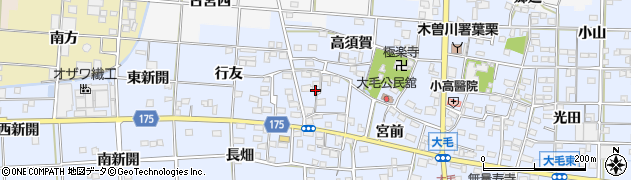 愛知県一宮市大毛西郷54周辺の地図