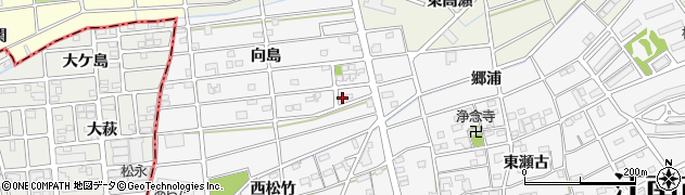 愛知県江南市松竹町向島191周辺の地図