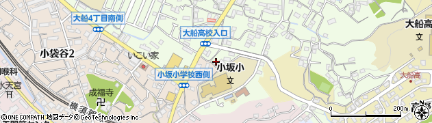 神奈川県鎌倉市大船1195周辺の地図