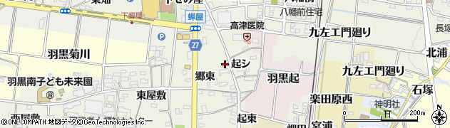 愛知県犬山市羽黒新田郷東67周辺の地図