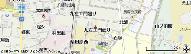 愛知県犬山市九左エ門廻り28周辺の地図