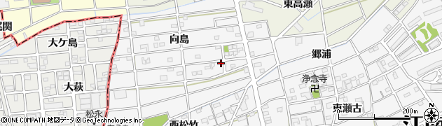 愛知県江南市松竹町向島165周辺の地図
