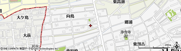 愛知県江南市松竹町向島184周辺の地図