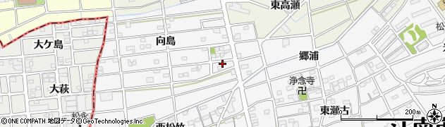 愛知県江南市松竹町向島186周辺の地図