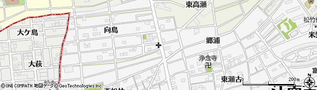 愛知県江南市松竹町向島188周辺の地図