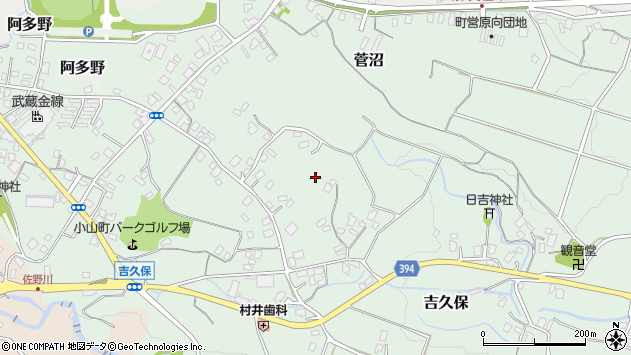〒410-1322 静岡県駿東郡小山町吉久保の地図