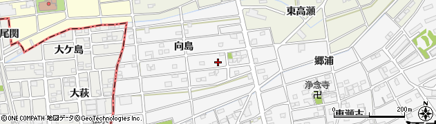 愛知県江南市松竹町向島163周辺の地図