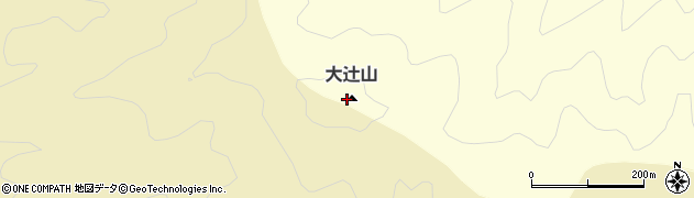 大辻山周辺の地図