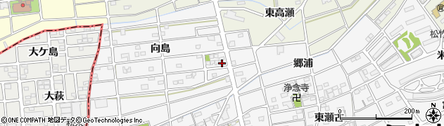 愛知県江南市松竹町向島148周辺の地図