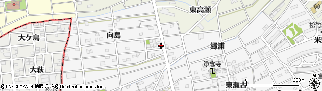愛知県江南市松竹町向島147周辺の地図
